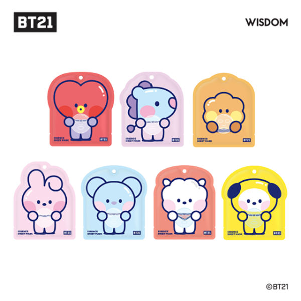 BT21 minini Essence Sheet Mask – Official K-Beauty Face Masks