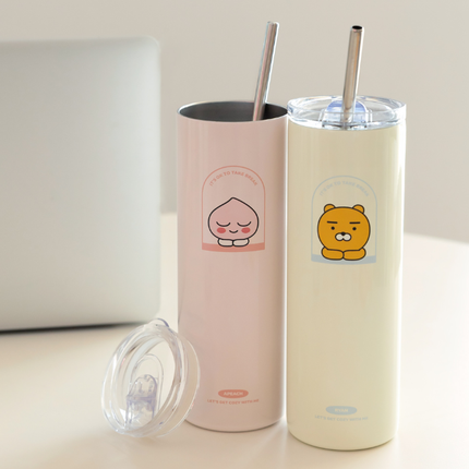 Kakao Ryan and Apeach Slim Stainless Travel Tumbler