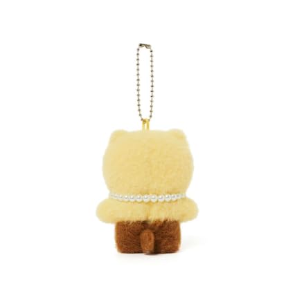KAKAO Friends Choonsik & Ryan Pearl Necklace Keyring Official (Yellow Choonsik)