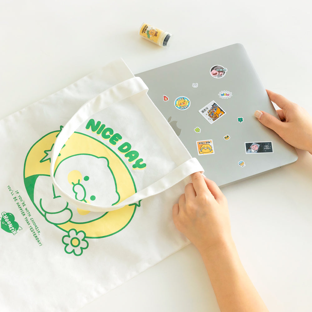 Kakao Ryan and Choonsik Say Cheese Simple Eco Bag – Official Merch