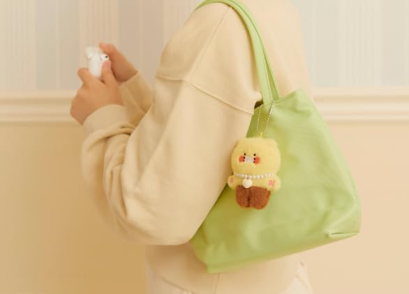 KAKAO Friends Choonsik & Ryan Pearl Necklace Keyring Official (Yellow Choonsik)