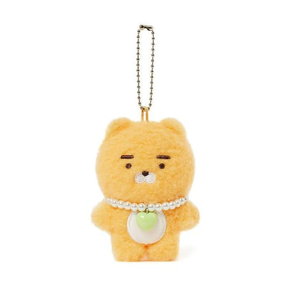 KAKAO Friends Choonsik & Ryan Pearl Necklace Keyring Official (Ryan in Tangerine)