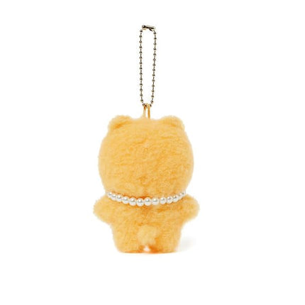 KAKAO Friends Choonsik & Ryan Pearl Necklace Keyring Official (Ryan in Tangerine)