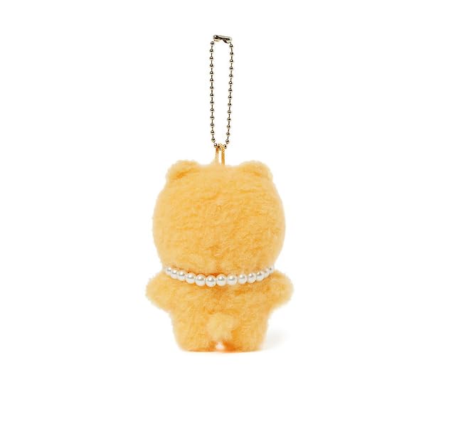 KAKAO Friends Choonsik & Ryan Pearl Necklace Keyring Official (Ryan in Tangerine)