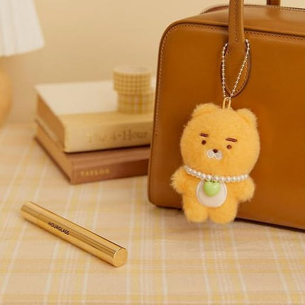 KAKAO Friends Choonsik & Ryan Pearl Necklace Keyring Official (Ryan in Tangerine)