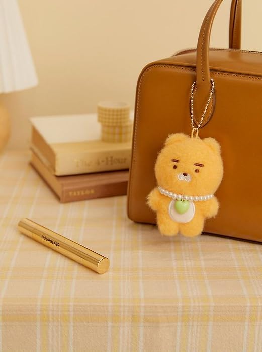 KAKAO Friends Choonsik & Ryan Pearl Necklace Keyring Official (Ryan in Tangerine)
