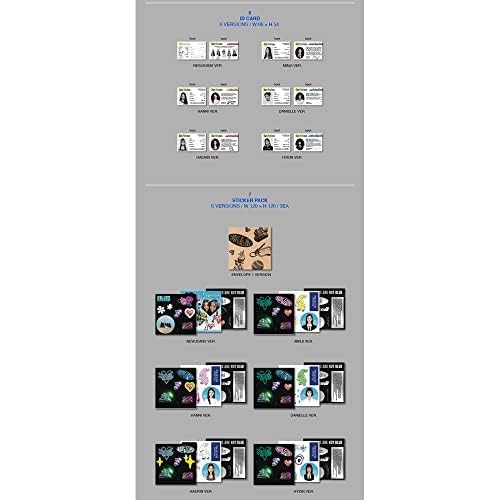 DREAMUS NewJeans New Jeans 1st EP Album Bluebook Version CD+Mini Poster On Pack+Log Book+Pin-up Book+Phoning Manual Book+ID