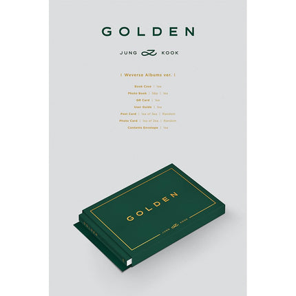 💛 BTS JUNGKOOK - GOLDEN (1st Solo Album) [Weverse Album Ver.]