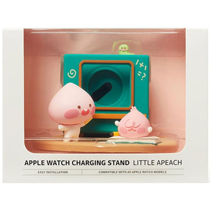 Kakao Ryan and Apeach  - Silicone Charging Stand Dock, Compatible with Apple Watch (Little Apeach), Green