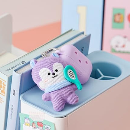 BT21 KPOP J-Hope Unmasked Mang Character Keychain Keyring Collection + J-HOPE Photocards Included (Knitted Mang)