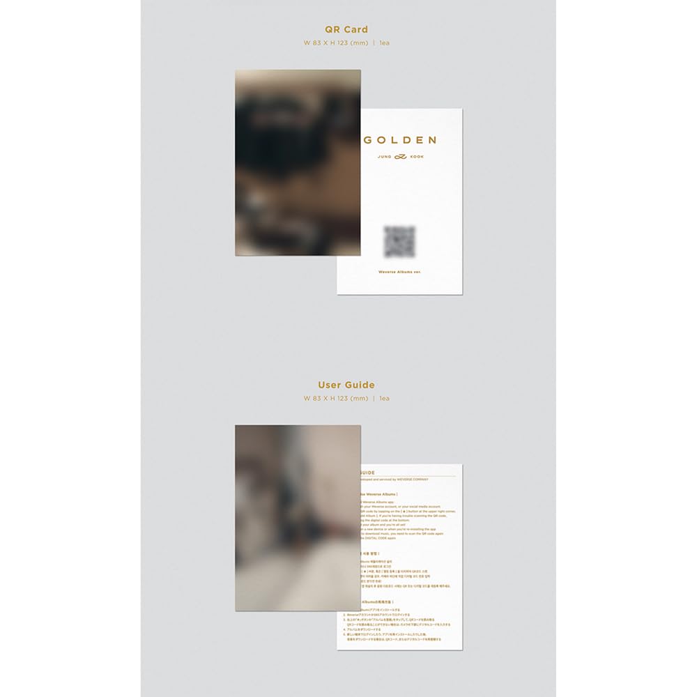 💛 BTS JUNGKOOK - GOLDEN (1st Solo Album) [Weverse Album Ver.]
