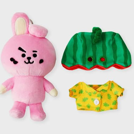 BT21 Official Summer Rain Watermelon Themed Keyring Collectible Merch