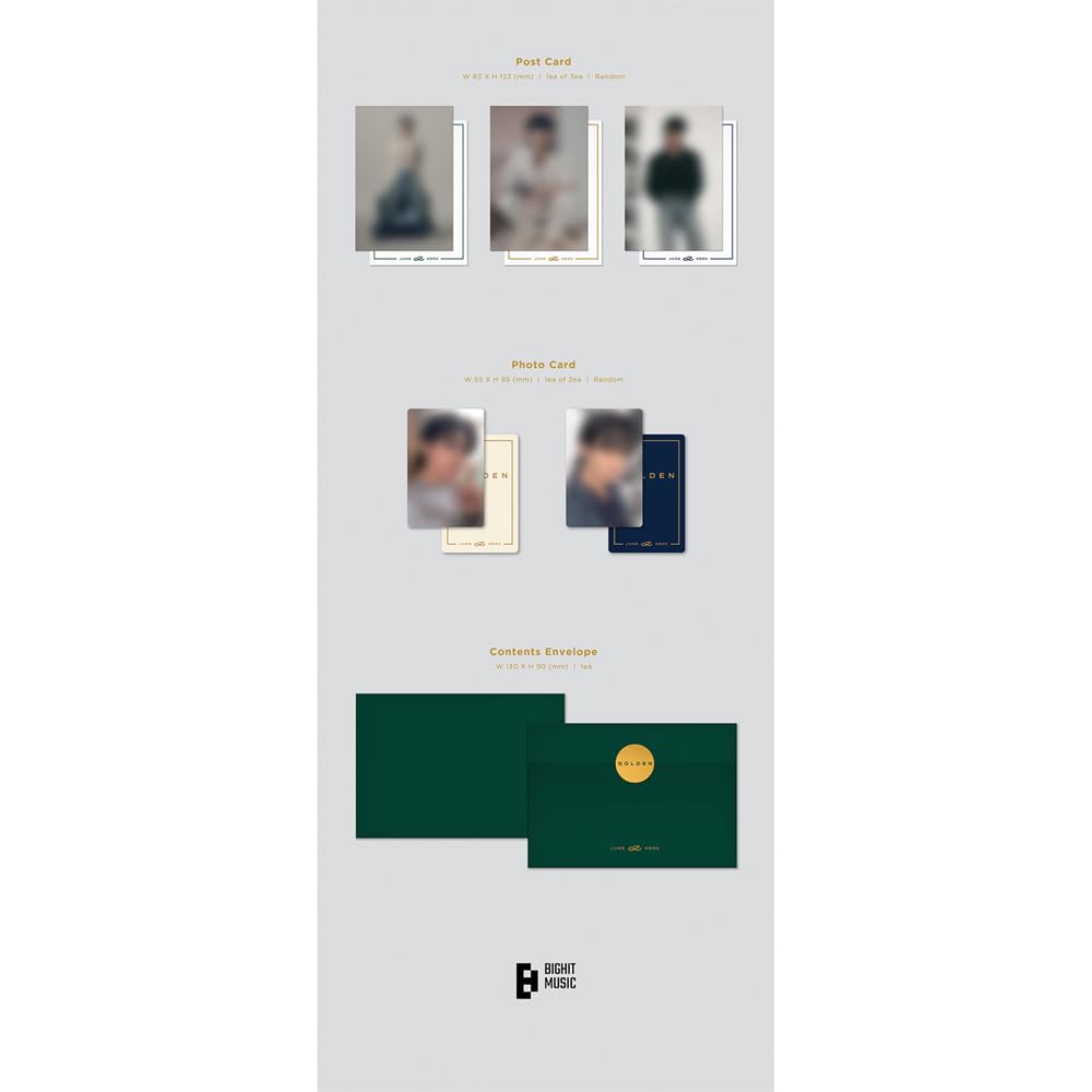💛 BTS JUNGKOOK - GOLDEN (1st Solo Album) [Weverse Album Ver.]