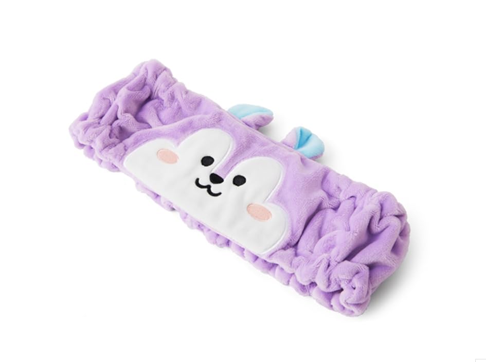 BT21 Mang Official Merchandise- Inside Mang Unmasked Mang Headband for Makeups and Face Wash + J-hope Photocards Included