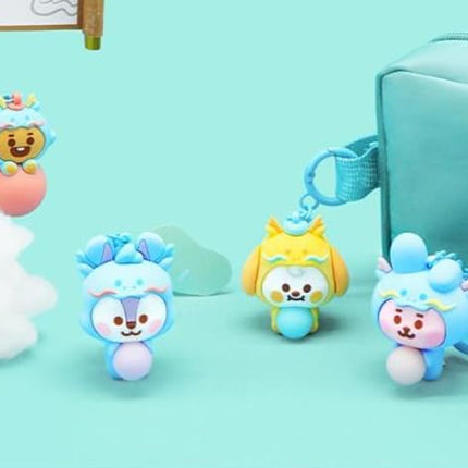 BT21 KPOP J-Hope Unmasked Mang Character Keychain Keyring Collection + J-HOPE Photocards Included (Baby Dragon Figure)