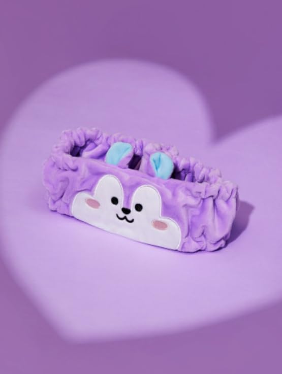 BT21 Mang Official Merchandise- Inside Mang Unmasked Mang Headband for Makeups and Face Wash + J-hope Photocards Included
