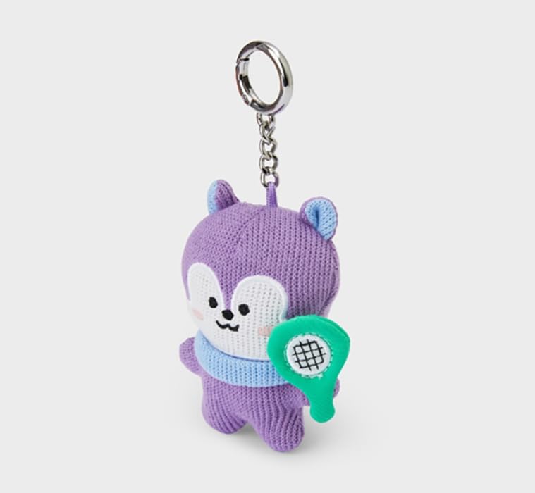 BT21 KPOP J-Hope Unmasked Mang Character Keychain Keyring Collection + J-HOPE Photocards Included (Knitted Mang)