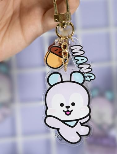 BT21 KPOP J-Hope Unmasked Mang Character Keychain Keyring Collection + J-HOPE Photocards Included (Acrylic Mang)