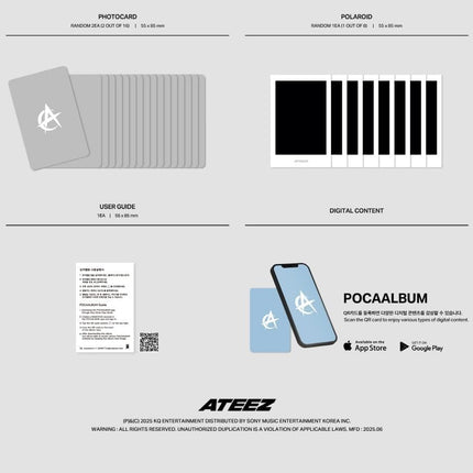 ATEEZ - GOLDEN HOUR Part.3 12th Mini Album (Poca Album, Random Ver.)