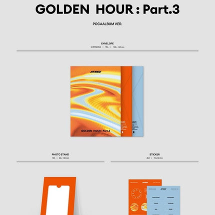 ATEEZ - GOLDEN HOUR Part.3 12th Mini Album (Poca Album, Random Ver.)