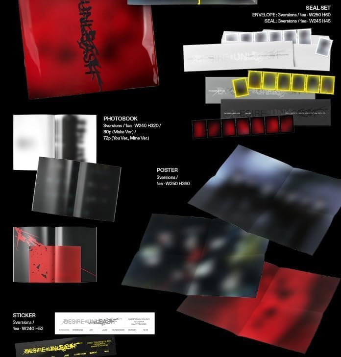 ENHYPEN – DESIRE : UNLEASH 6th Mini Album (Photobook Ver. – Random)