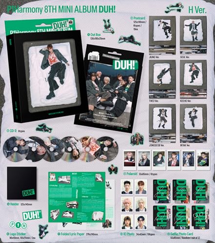 P1Harmony 8th Mini Album  DUH!  (Compact H Ver - Random Ver.)