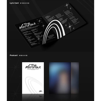 BTS Jin solo single album The Astronaut Set ( ver 01 + ver 02 )