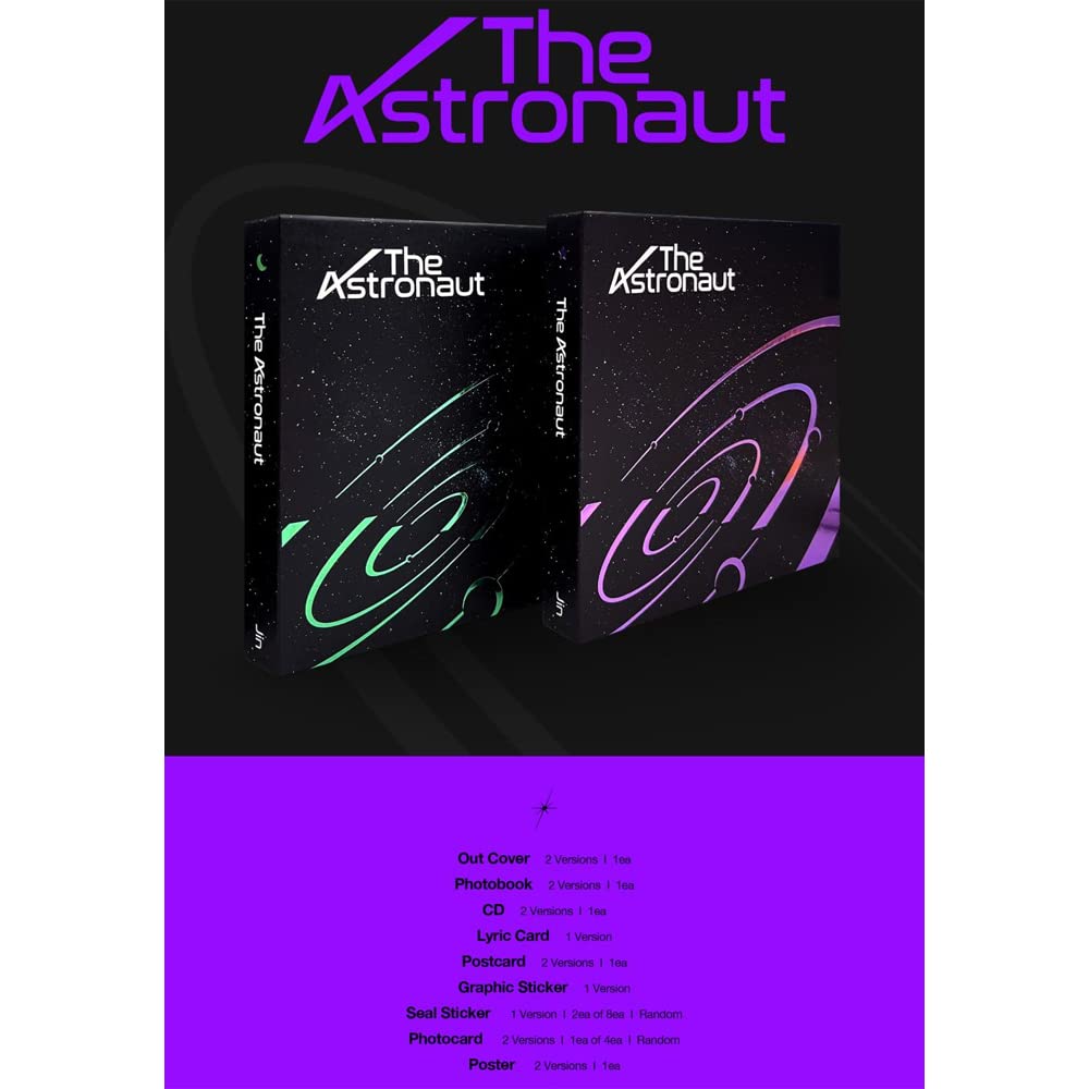 BTS Jin solo single album The Astronaut Set ( ver 01 + ver 02 )