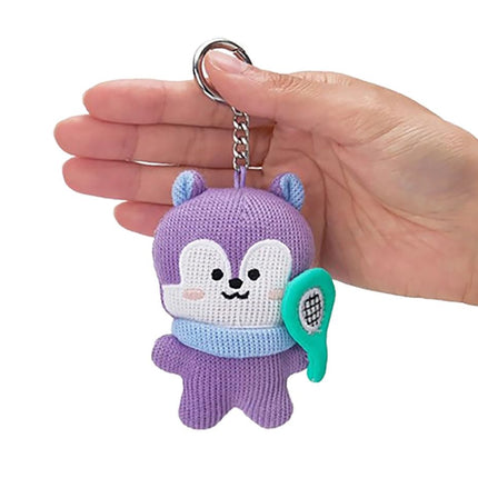 BT21 KPOP J-Hope Unmasked Mang Character Keychain Keyring Collection + J-HOPE Photocards Included (Knitted Mang)