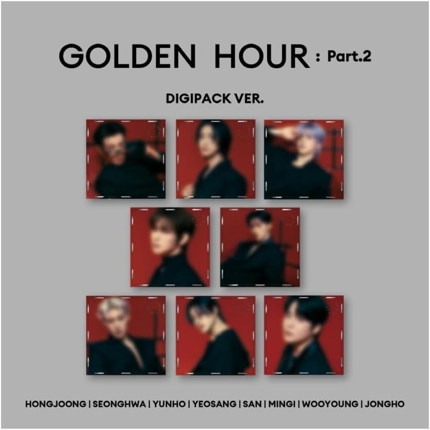 ATEEZ GOLDEN HOUR : Part.2 11th Mini Album Digipack (All 8 Members Set)