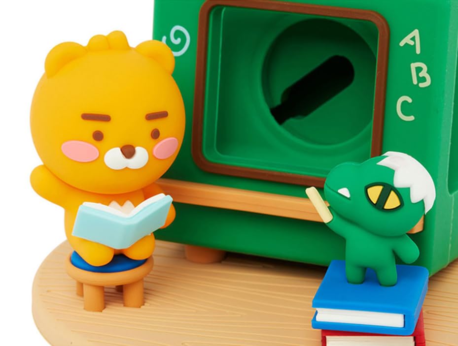 KAKAO FRIENDS Ryan and Apeach - Silicone Charging Stand Dock Case, Compatible with Apple Watch (Little Ryan), Green