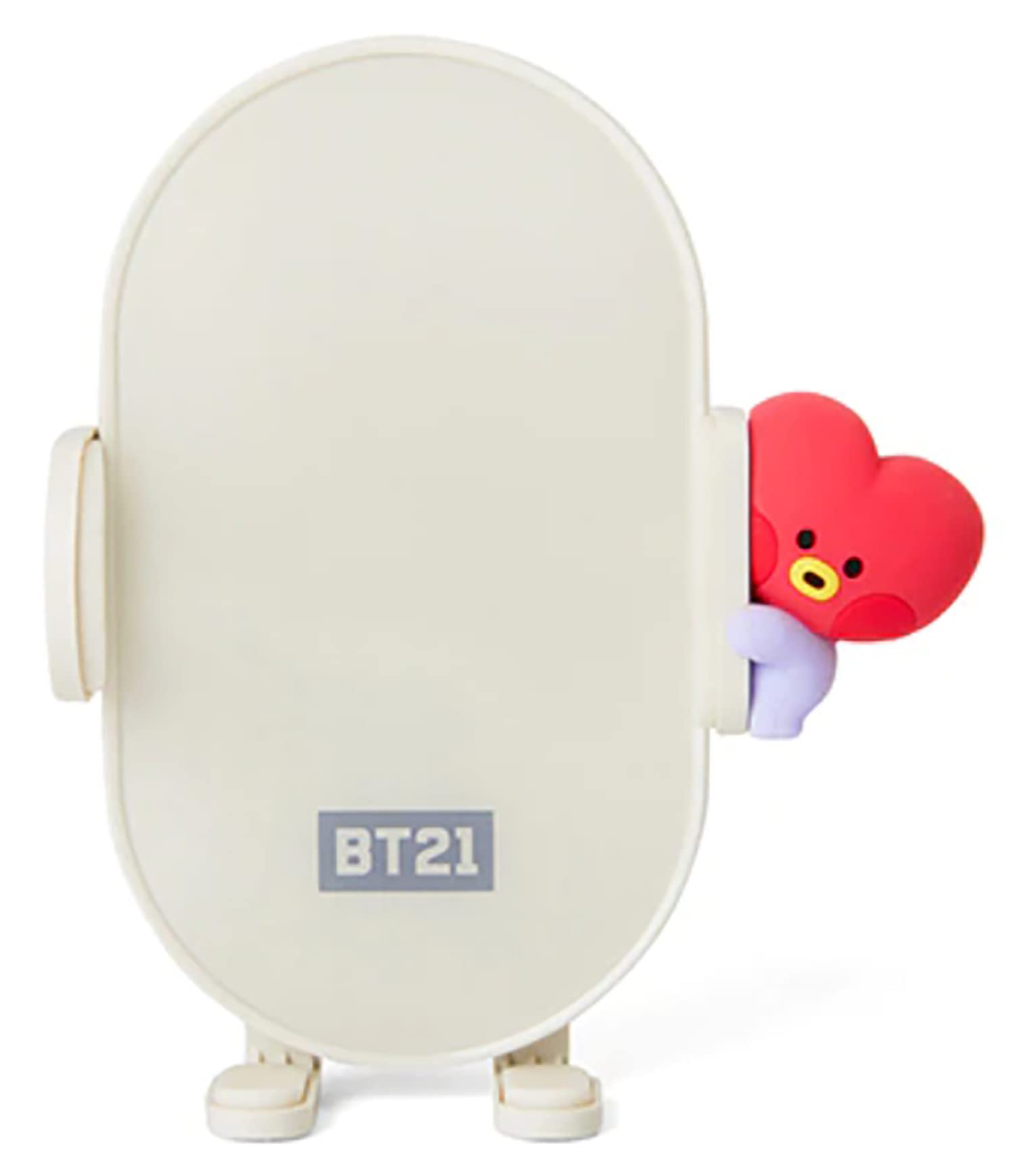 BT21 TATA QI Wireless Car Charger & Auto Grip Phone Holder – Fast & Secure Mount (Minini TATA)