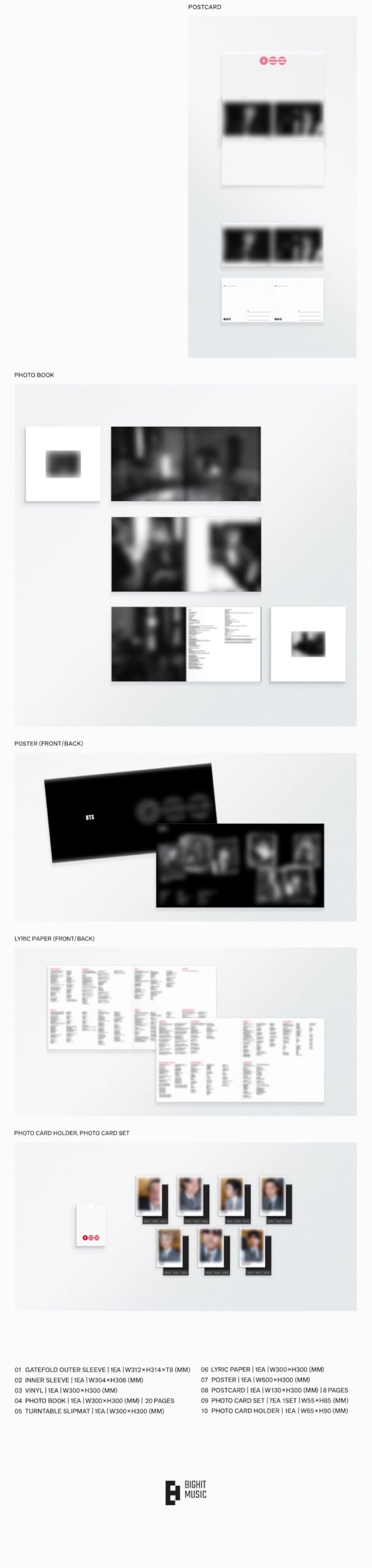 (Deluxe LP Viny Set : B&W+Color) BTS ARIRANG 5th Album
