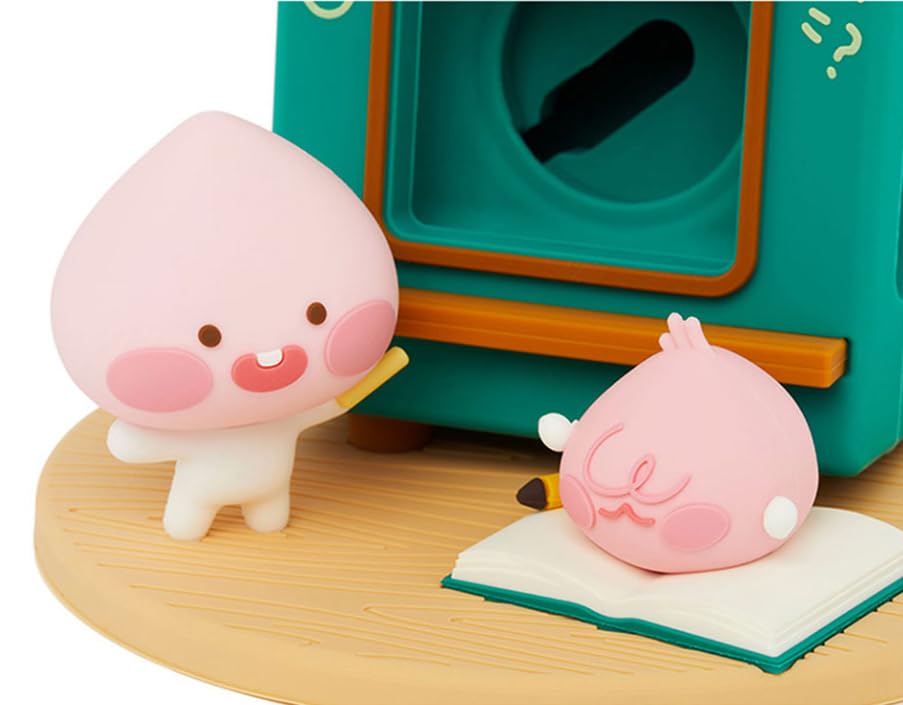 KAKAO FRIENDS Ryan and Apeach  - Silicone Charging Stand Dock, Compatible with Apple Watch (Little Apeach), Green