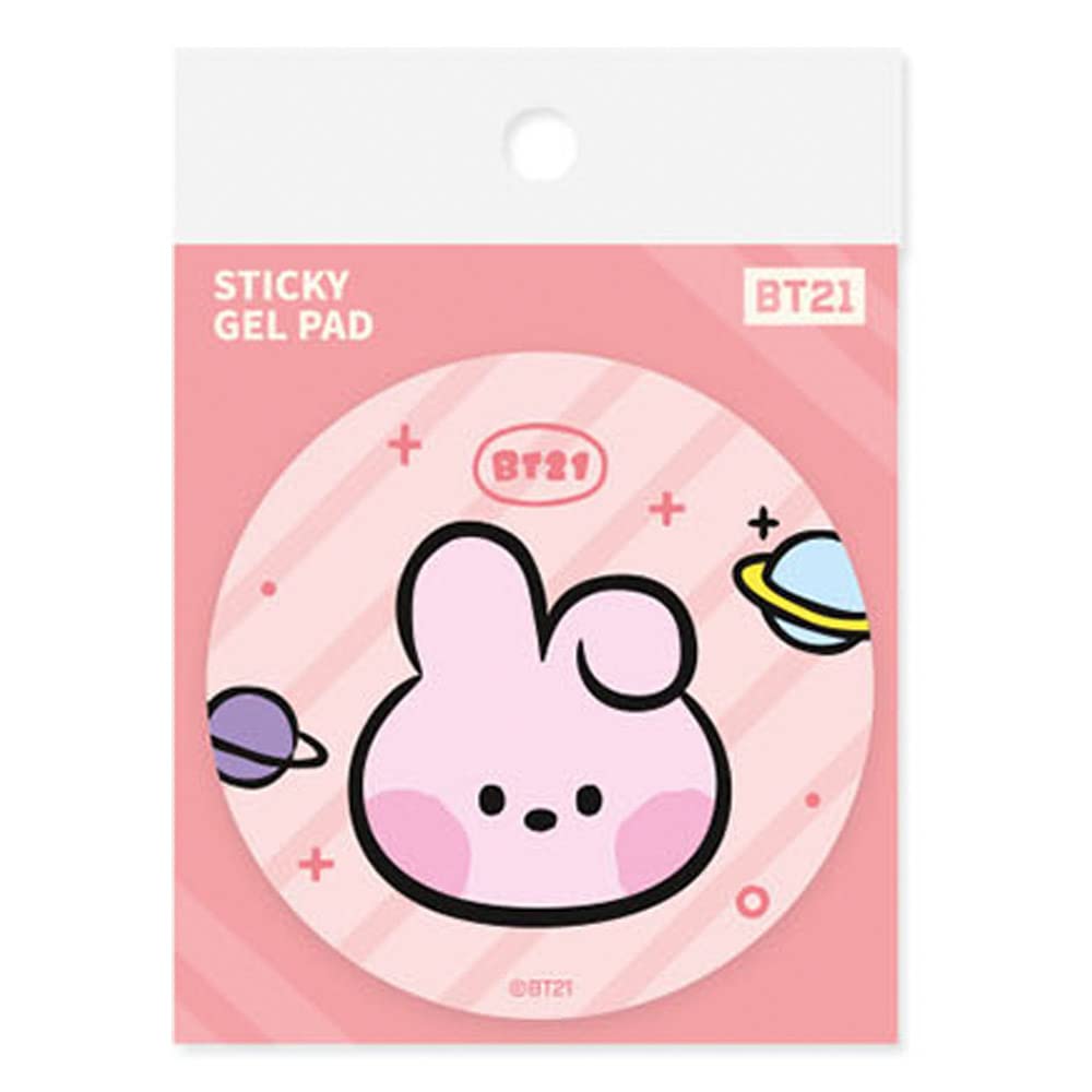 BT21 Cooky Official MININI Multipurpose Adhesive Gel Pad – Perfect for Car, Desk & Home Organization | Reusable, Easy-to-clean (Cooky)