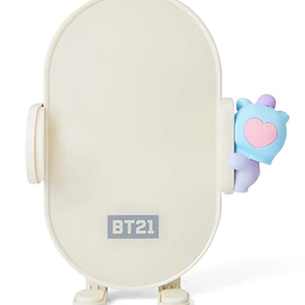 BT21 MANG QI Wireless Car Charger & Auto Grip Phone Holder – Fast & Secure Mount (Minini MANG)