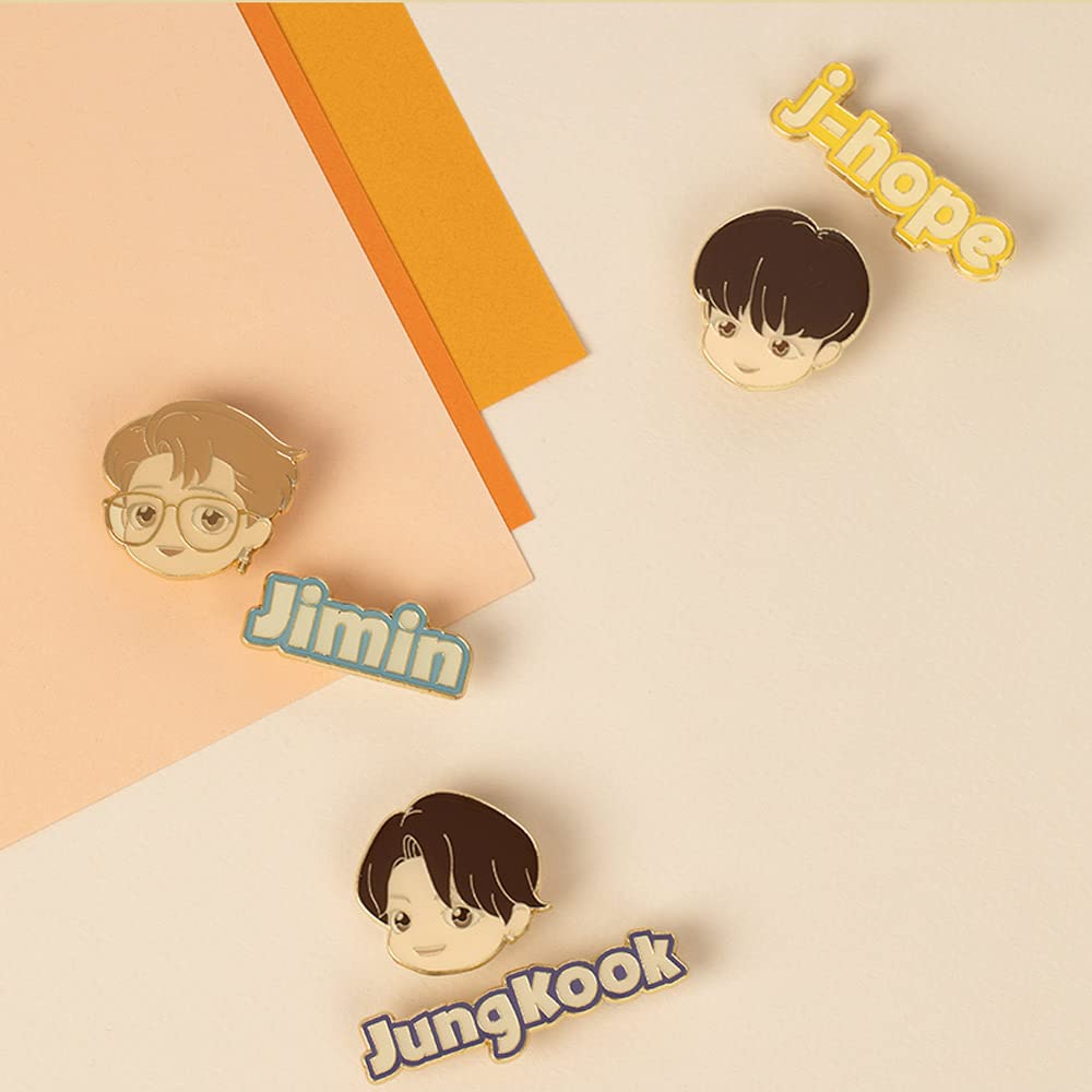 BTS TinyTan Dynamite Metal Pin Badge (JungKook Official)