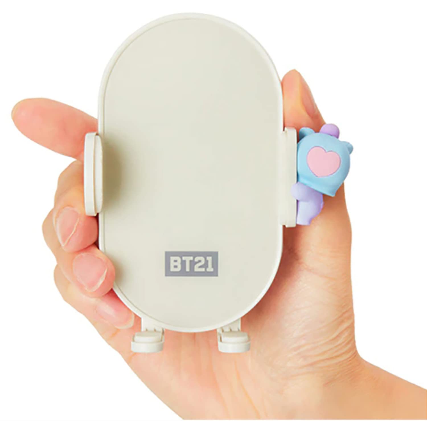 BT21 MANG QI Wireless Car Charger & Auto Grip Phone Holder – Fast & Secure Mount (Minini MANG)