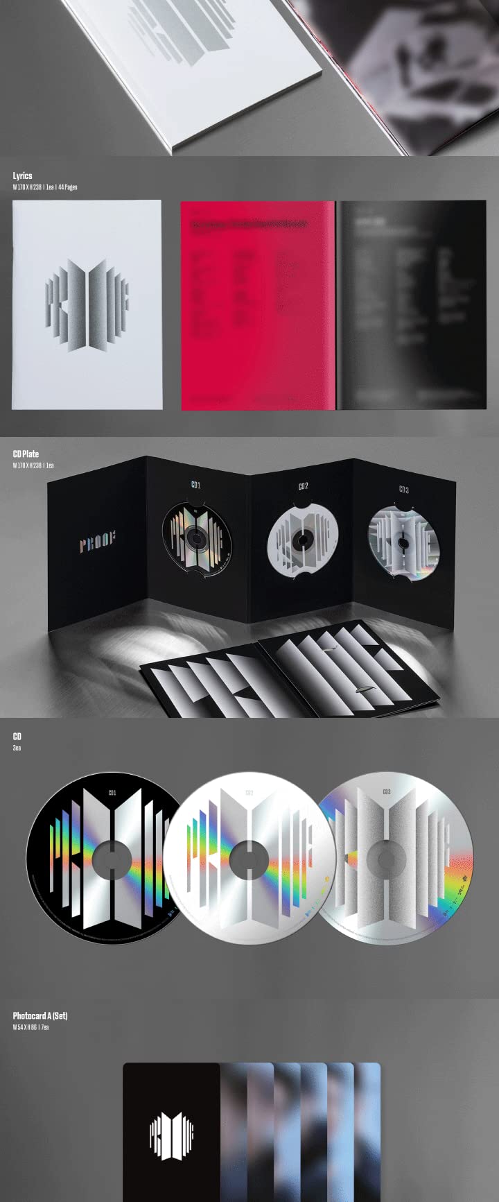 BTS Proof Anthology Album SET(Standard+Compact) Edition