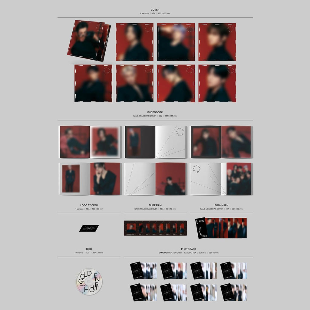 ATEEZ GOLDEN HOUR : Part.2 11th Mini Album Digipack (Random Ver.)
