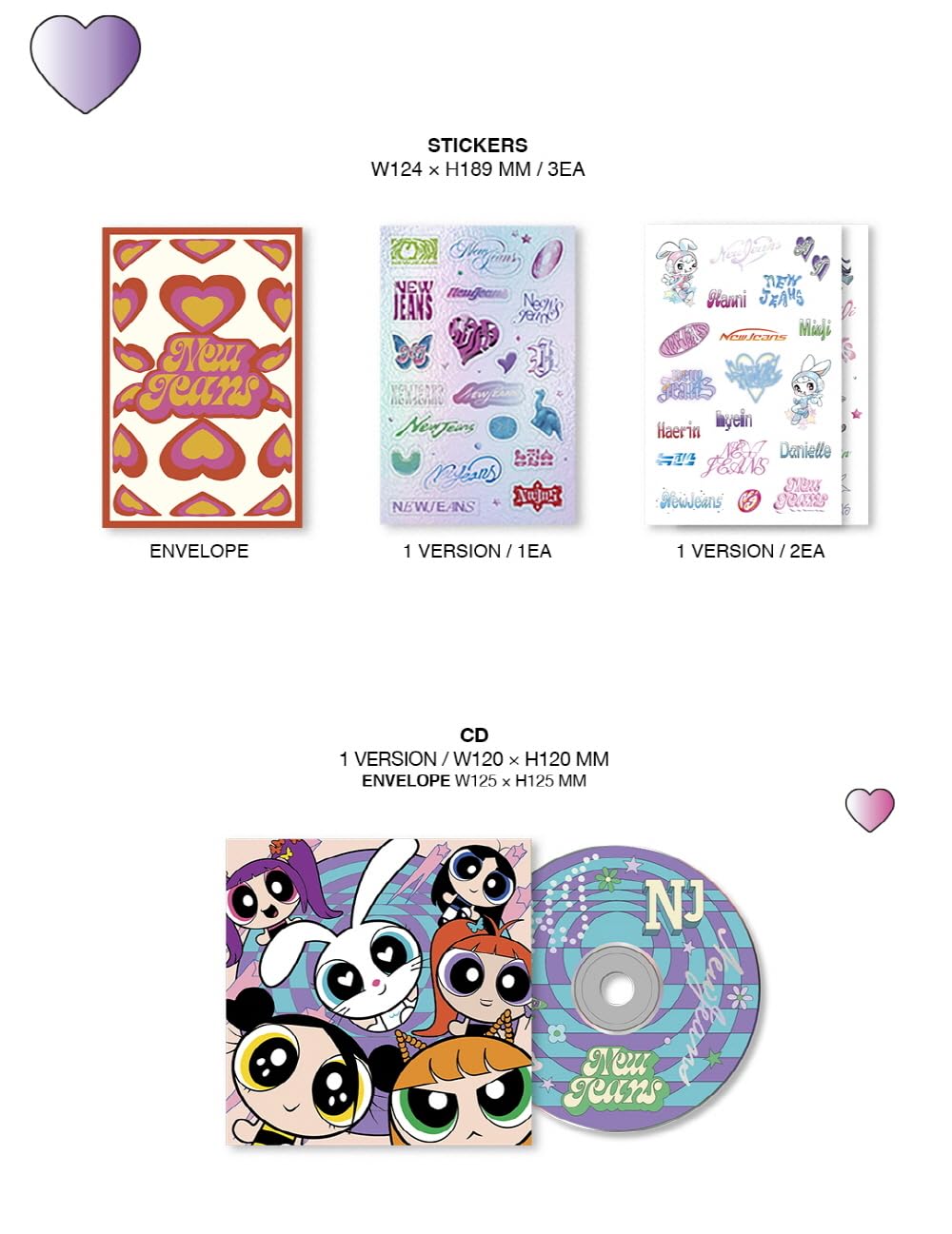 NewJeans - Get Up [The Powerpuff Girls X NJ Box ver.] Album (A ver.)