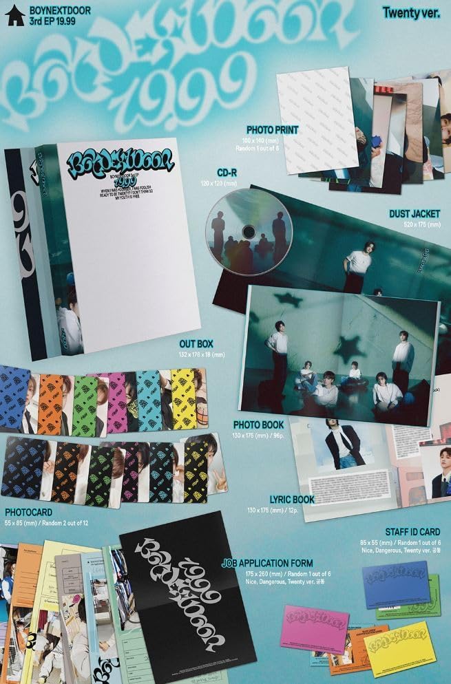 BOYNEXTDOOR(BND) ‘19.99’ 3rd EP Album Standard 3 Ver Set (Nice + Dangerous + Twenty Ver Set)