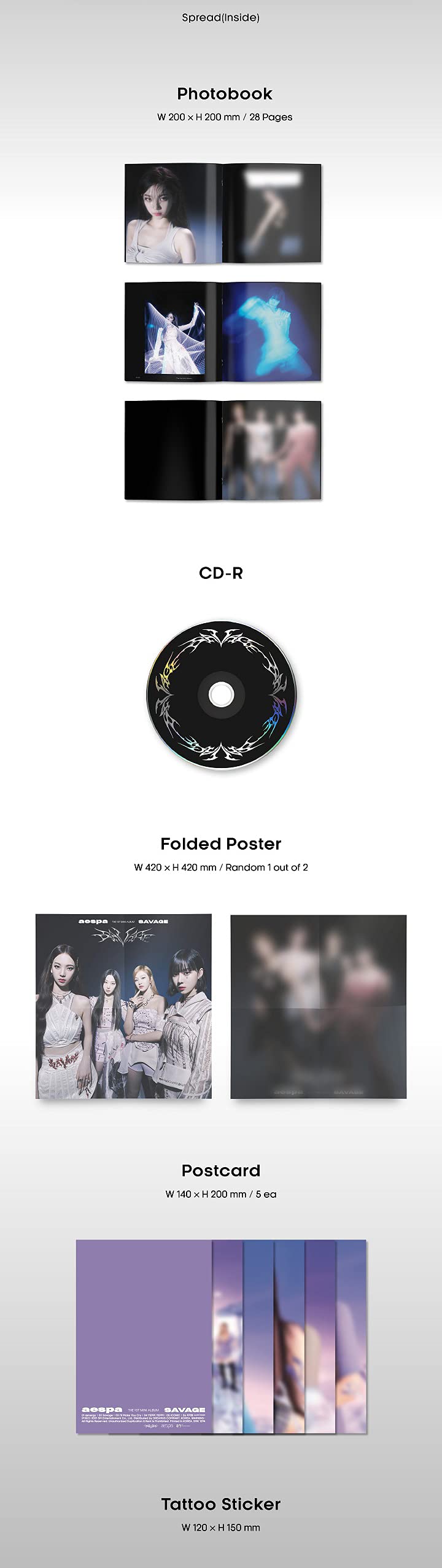 Aespa Savage 1st Mini Album (SYNK DIVE)