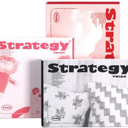 TWICE STRATEGY 14th Mini Album Standard Photobook 3 Ver Set (Step 1 + Step 2 + Step 3 Ver SET)