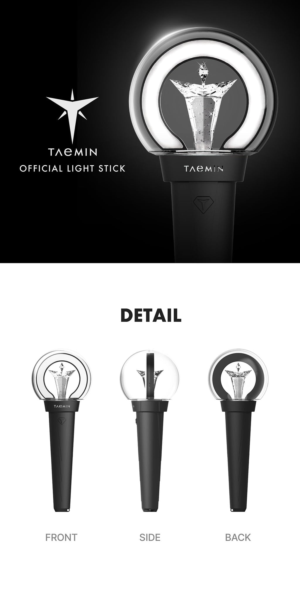 SHINee TAEMIN 2024 Official Light Stick – K-POP Concert Essential