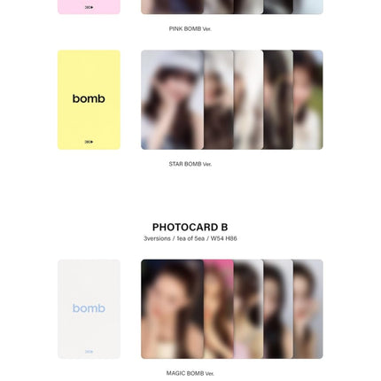 ILLIT – 3rd Mini Album [bomb] Photobook 3 Set Ver. + Special Extra Photocard little monster
