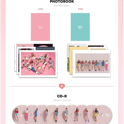 TWICE [WHAT IS LOVE?] 5th Mini Album Random Ver CD+P.Book+Card+Sticker+Tracking Number