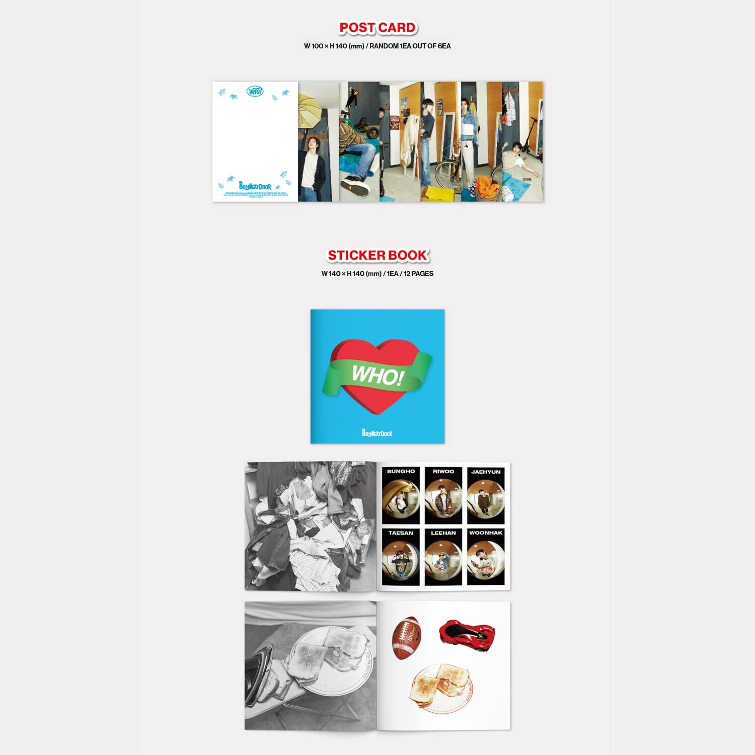 BOYNEXTDOOR - 1ST SINGLE ALBUM [WHO!] (Random Ver.)