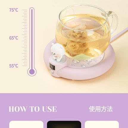 BT21 minini Cup Warmer, Cup Warmer, Cup Warmer, Mug Warmer, Drink Warmer, Thermal Coaster, Warm Coaster, Warm, Warm USB for Office (CHIMMY)