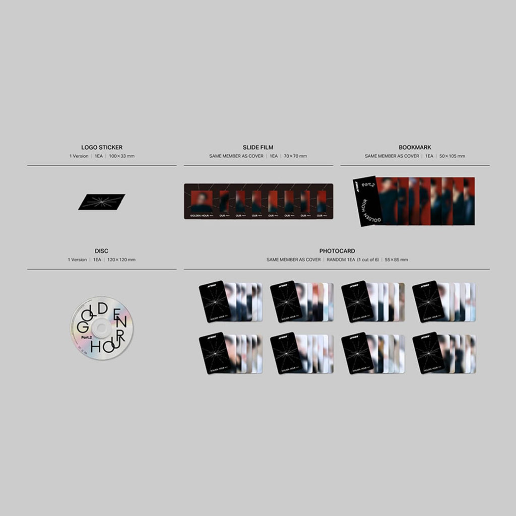 ATEEZ GOLDEN HOUR : Part.2 11th Mini Album Digipack (Random Ver.)